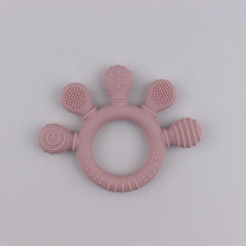 Amazon explosión material de silicona dentín de palma pequeña dientes molares resistentes a la comida mano de silicona mordida alegría tranquila campana