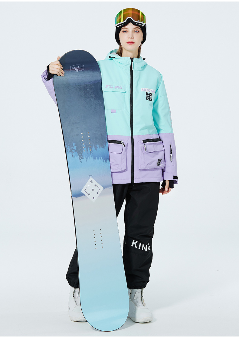 Men's Clothing Ski suit set for men and women couples warm and thick ski suit set single board double board ski suit_viptrois.com
