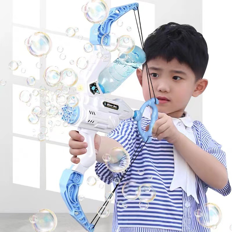 Cross border Explosive money Bow and arrow Water gun Toys children hold Bubble machine outdoors Bathing Bow and arrow Bubble machine Same item