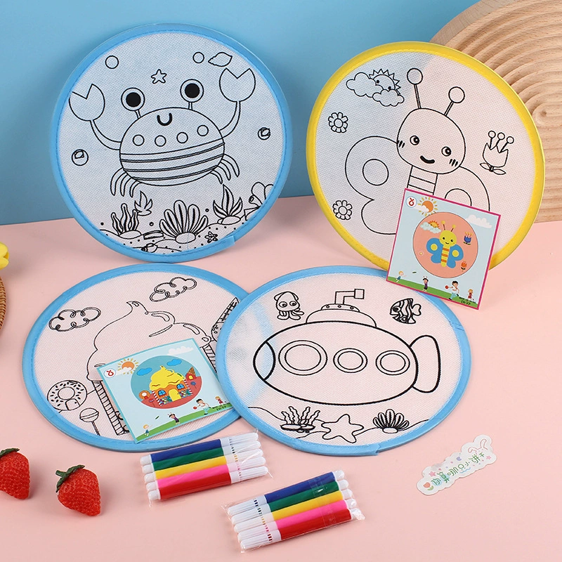 Пустая ручная роспись Фрисби DIY граффити художественный материал сумка детские соревнования на открытом воздухе конкурентоспособная группа летающих тарелок