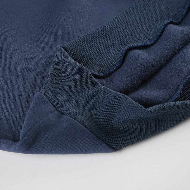 Street Furry Stitching Personality Diagonal Collar Loose Sweatshirt Sexy Sexy off Shoulder Casual Long Sleeves