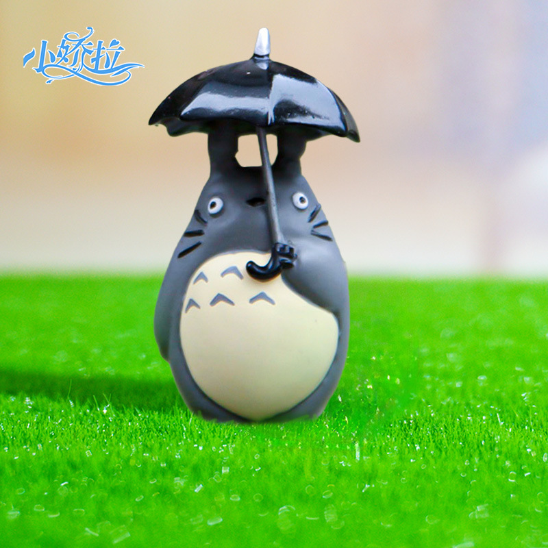 Decoración de micro paisaje de musgo, paraguas, gatito, tocón de árbol, plantas suculentas de bricolaje, decoración, decoración de resina, decoración artesanal