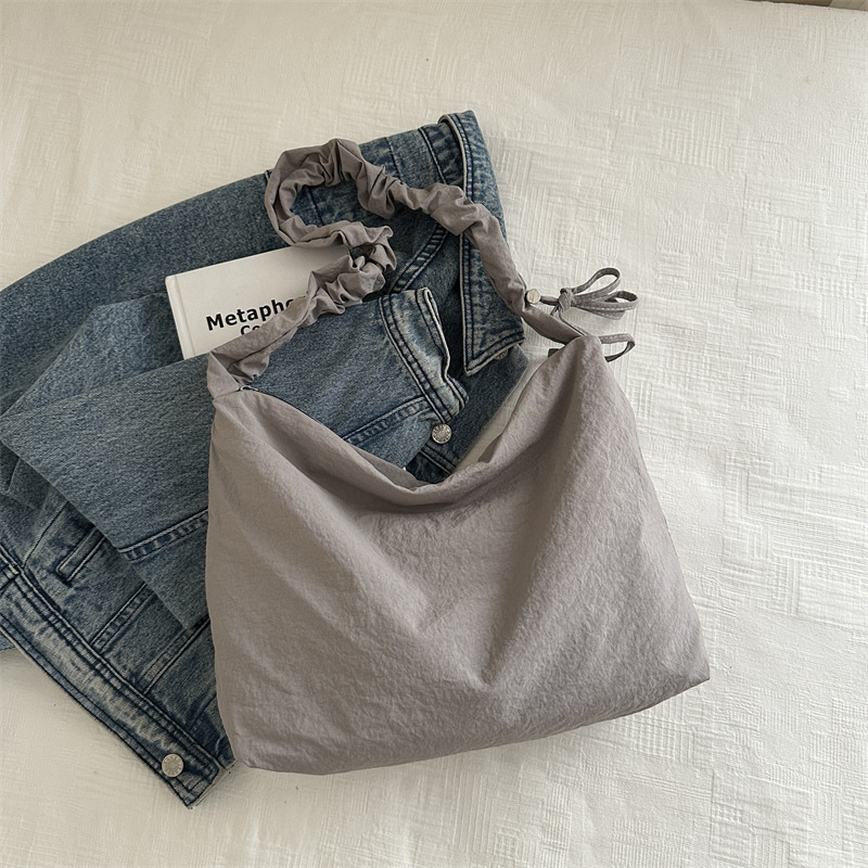 nubes pliegue correa de hombro lienzo bolsas de hombro simple perezoso para viajar