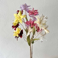 3-head Saylily artificial flower home decoration living room flower arrangement ornaments wedding decoration road flower arrangement fake flowers