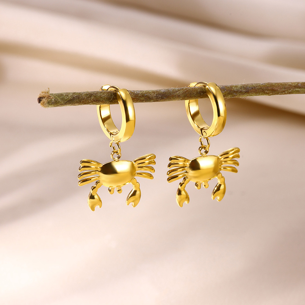 9g Weight 0.03µm-0.05µm Gold Plating Thickness PVD Coated Gold Plating Process 304 Stainless Steel Ear Needle Material Real Gold Plated Plating Material Charm Sleeper Hoop Earrings, Dangling Earrings Classification 1 Pair Quantity Holiday Occasion 304 Stainless Steel Material Solid Color Pattern All Seasons Season Women's Gender Polished Finish Vacation, Simple Style Style Waterproof Non Tarnish, Plating Craft PVD Coated Real Gold Plated Solid Color 304 Stainless Steel Vacation Simple Style Waterproof Non Tarnish Charm Sleeper Hoop Earrings Dangling Earrings 14