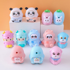 自動卷筆刀卡通手搖轉筆刀小學生伴手禮削筆刀可愛禮品文具批發