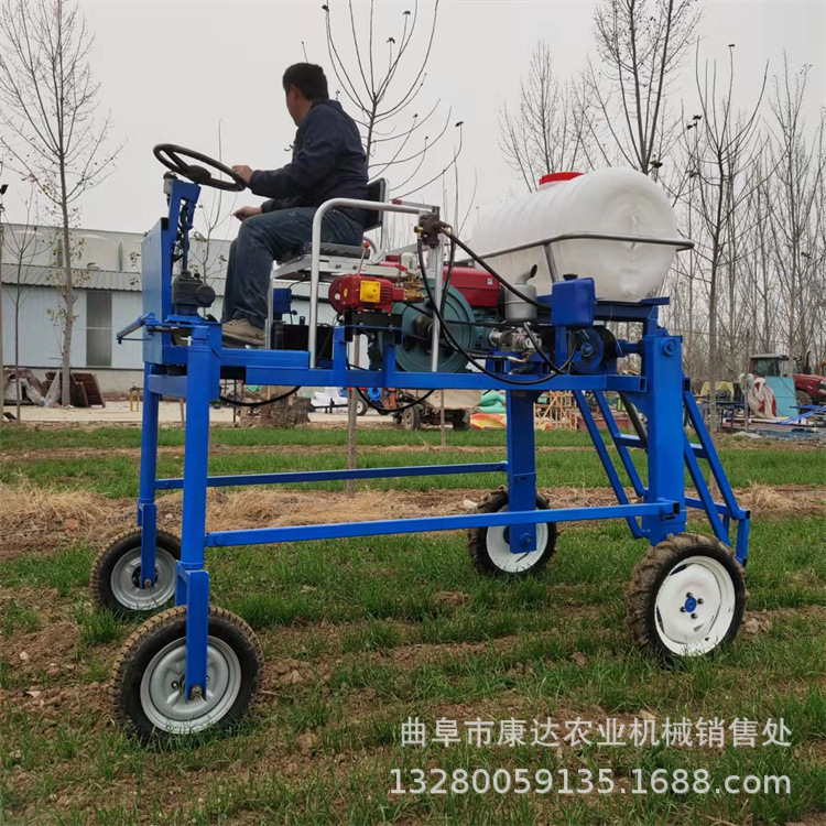 小型柴油机四轮喷药机 农用宽幅打药机 水旱折叠式喷杆喷雾机