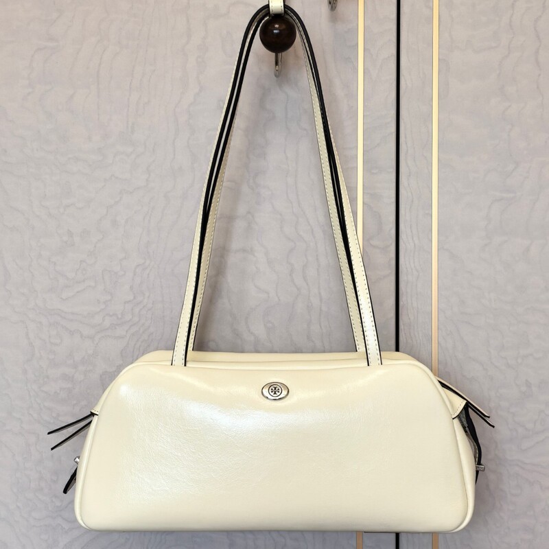26 Summer New TB Women's Bag Vintage Cowhide Bowling Bag Commuting Bag Fashionable Versatile Shoulder Bag Handbag 26 Summer New TB Women's Bag Vintage Cowhide Bowling Bag Commuting Bag Fashionable Versatile Shoulder Bag Handbag