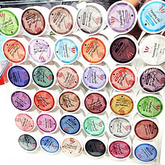 Nail art 36 color painting glue black and white drawing silk phototherapy glue 12 color 24 color UV glue solid color solid color gel