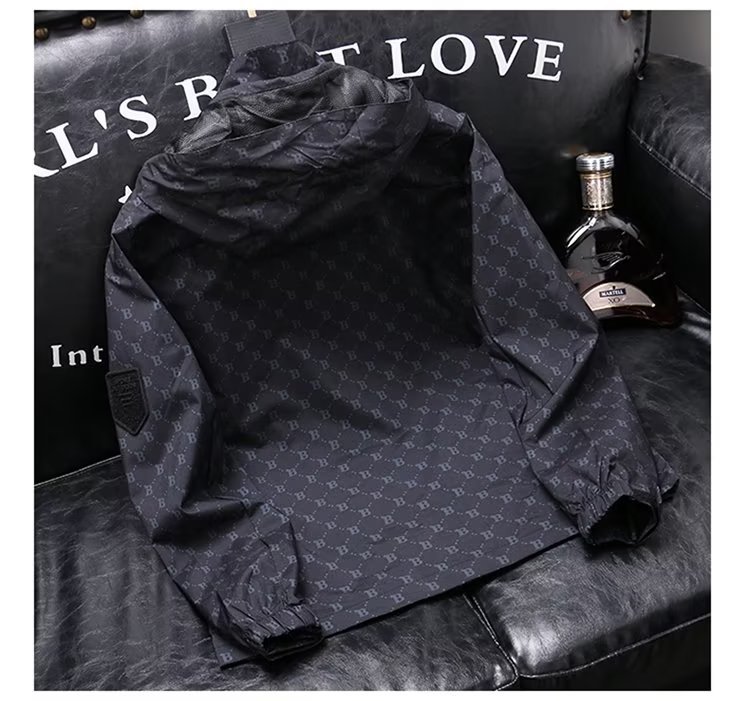 New Youth Men's Sports Spring And Autumn Casual Hooded Windbreaker Trendy Waterproof Outdoor Vintage Jacket_viptrois.com