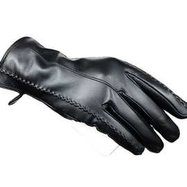 跨境真羊皮手套女士冬季骑行保暖女触屏冬滑雪防寒防寒皮手套厂