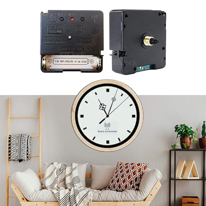 德国版DCF电波机芯欧洲适用电波跳秒机芯自动校时无线电波挂钟芯