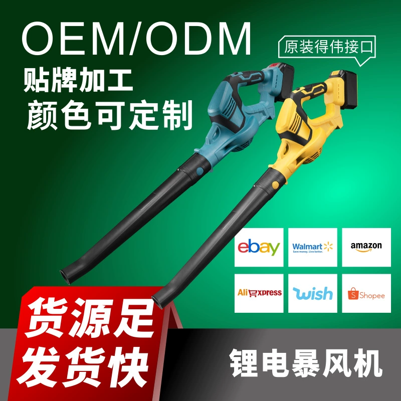 Бесщеточный литий-электрический штормовой станок для фена Сильная пыль для зарядки Высокая мощность промышленного ветра дутый снег беспроводное удаление
