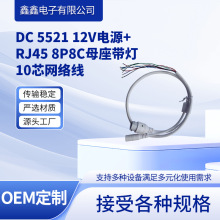 Դ�^���S9о�W�j��DC 5521 12V�Դ+RJ45 8P8Cĸ������