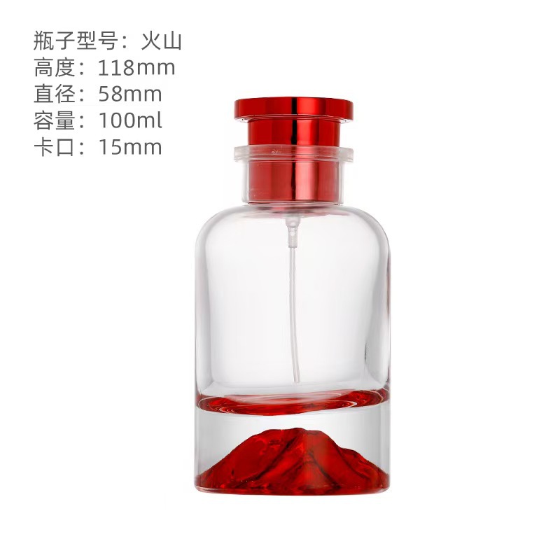 Botella de perfume cilíndrica 100ml botella vacía de boca de tornillo de sensación premium botella de subenvasada de perfume de coche botella de perfume botella desnuda personalizada