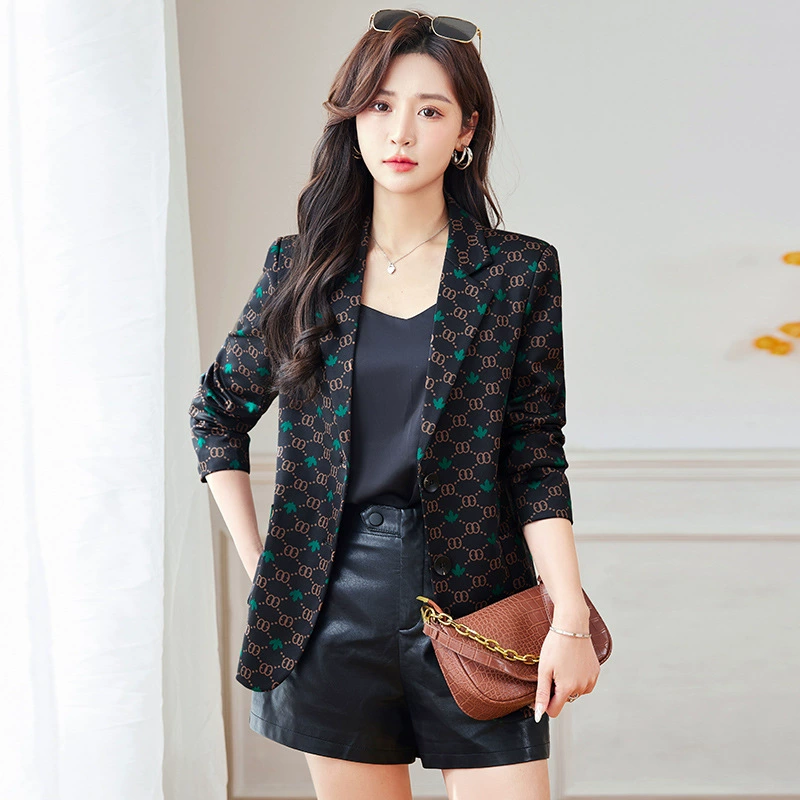 Autumn retro design classic suit jacket, high-quality style