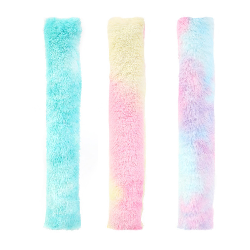 Z mascota gato juguete de sonido felpa corta tie-dye almohada larga resistente a morder molares con menta gatera suministros para mascotas