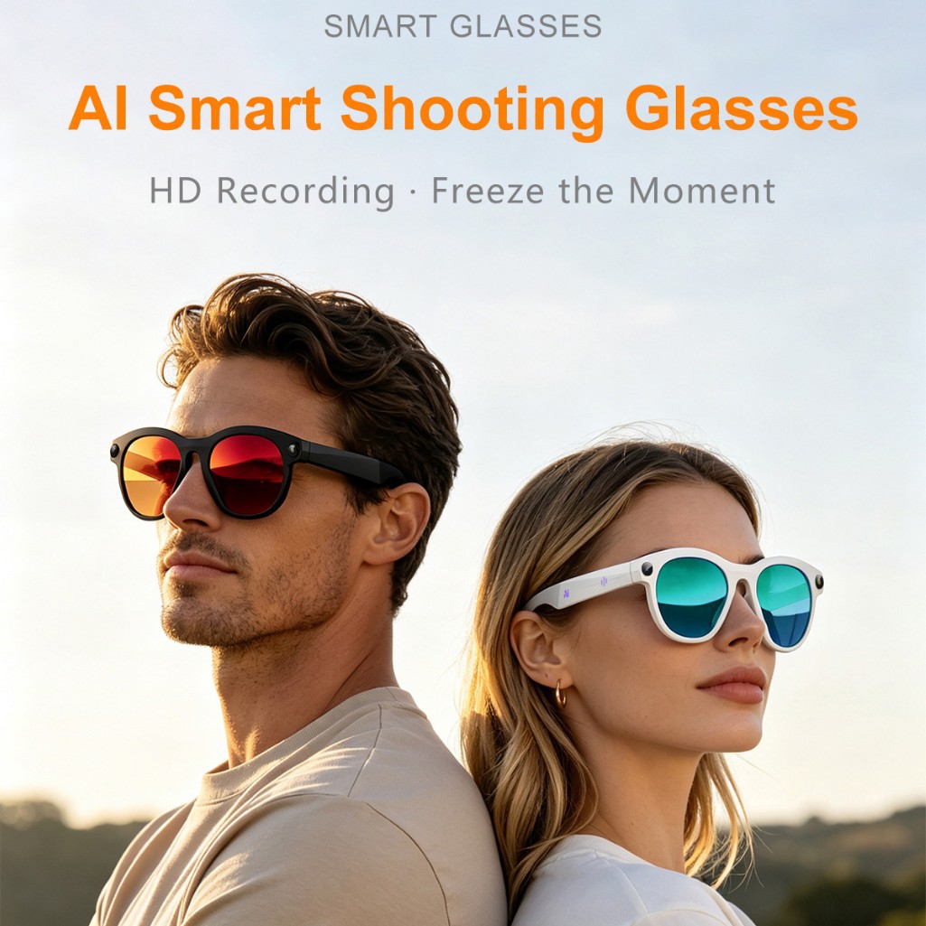 Ai Smart Glasses 500W Pixels for Photo and Video Recording, Bluetooth Calls, Image Recognition and Translation, Cross-Border New Product M88Pro Glasses