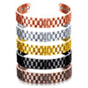 Wavy magnetic adjustable bracelet, simple and elegant design, 11mm, wholesale