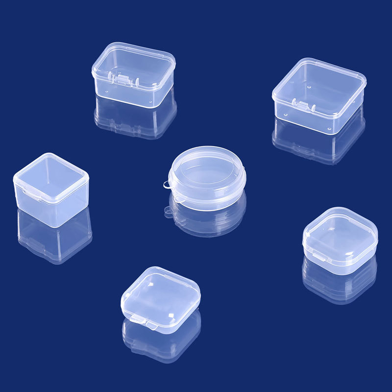 Transparent Pp Plastic Small Hardware Parts Storage Box Digital Components Fishing Gear Storage Box Earplugs Packaging Box