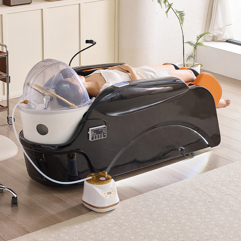 Red tide de alta gama tienda de lujo multifuncional de cuerpo completo cápsula espacial automática de primera clase masaje eléctrico inteligente lavabo de cabello