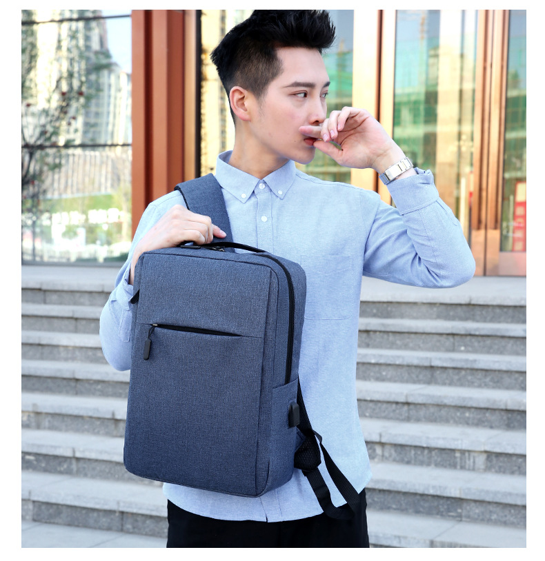 2022 New Style fashionable and personalized backpack, large-capacity casual solid color backpack, business commuting nylon computer schoolbag undefined