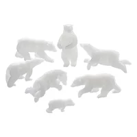 DIY Кристалл Клей падение 3D белый медведь Пингвин микро пейзаж наполнитель ледник водный мир украшения