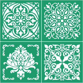 亚马逊热销多功能DIY丝印模板绘画印刷丝网模板瓷砖墙面衣物印刷