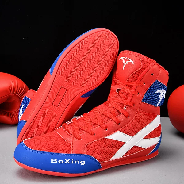 Professional Boxing Shoes, Sanda Fighting Shoes, Non-Slip, Wear-Resistant, Martial Arts Training, Taekwondo, Muay Thai, Men's Fighting Shoes, Breathable