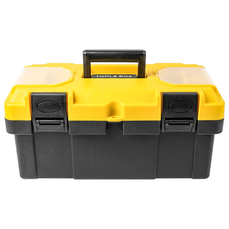 Caja de herramientas de hardware gruesa caja de almacenamiento multifuncional doméstica gran plástico portátil para automóviles mantenimiento eléctrico industrial