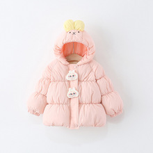 直播供货2025女童加绒棉服一周岁小女孩卡通可爱棉衣冬季外贸批发