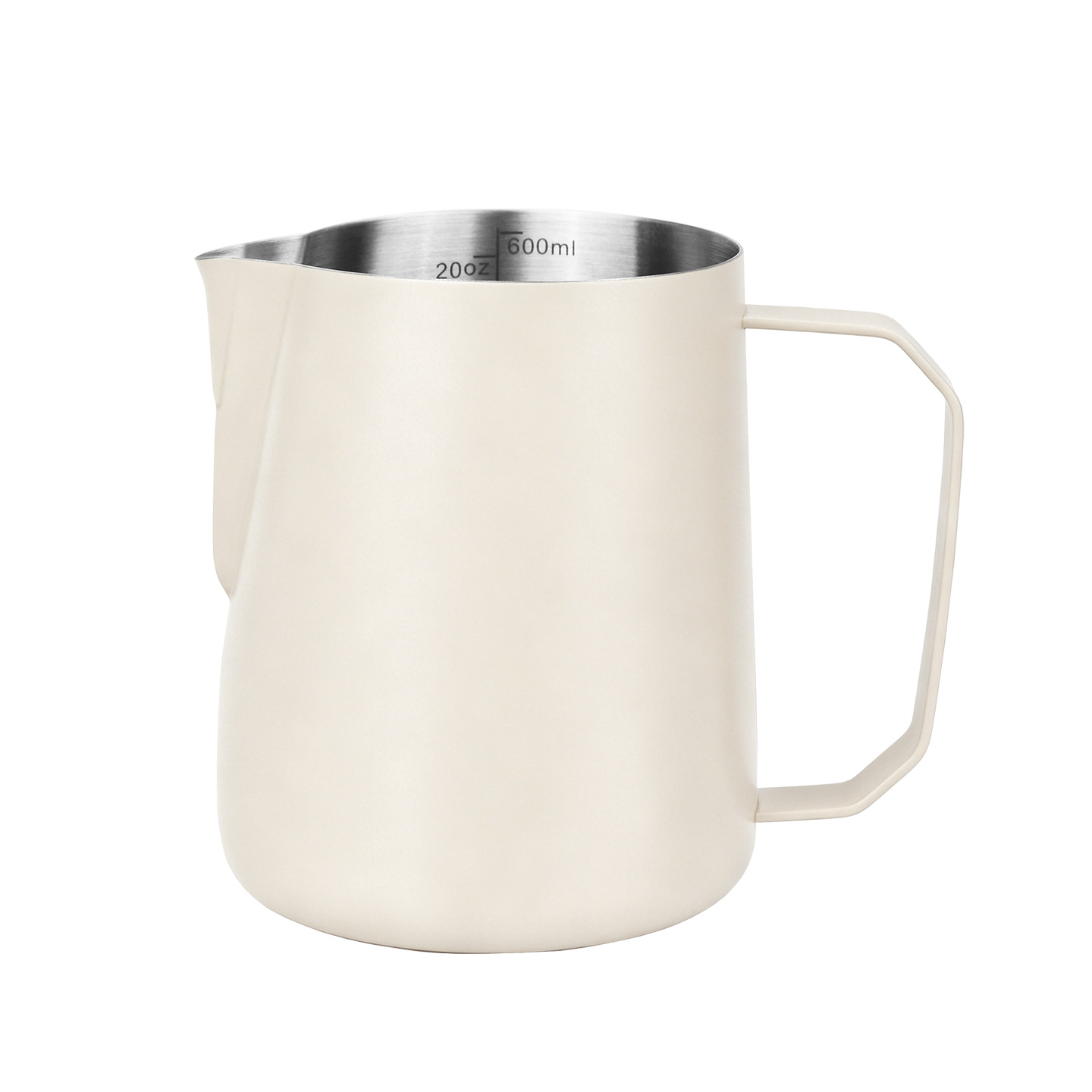 Jarra para Espumar Leche 400ml de Acero Inoxidable 304 con Pico Calabaza para Cafetería y Hogar image 19