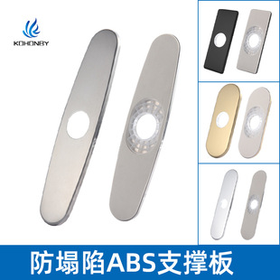 304 stainless steel brushed kitchen basin faucet 10 inch decorative plate base bathroom 6 inch bottom cover