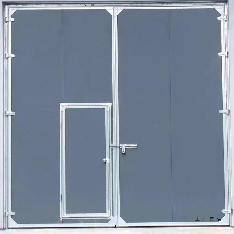 工业平开门车间夹芯板保温夹芯板工业门厂家门工业库房厂房