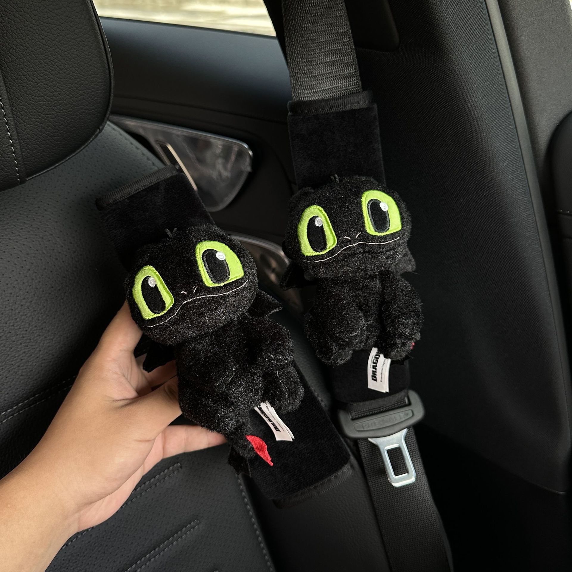 Toothless Car Seatbelt Shoulder Pad Car Seatbelt Cover Car Interior Decoration Anti-Neck Strain