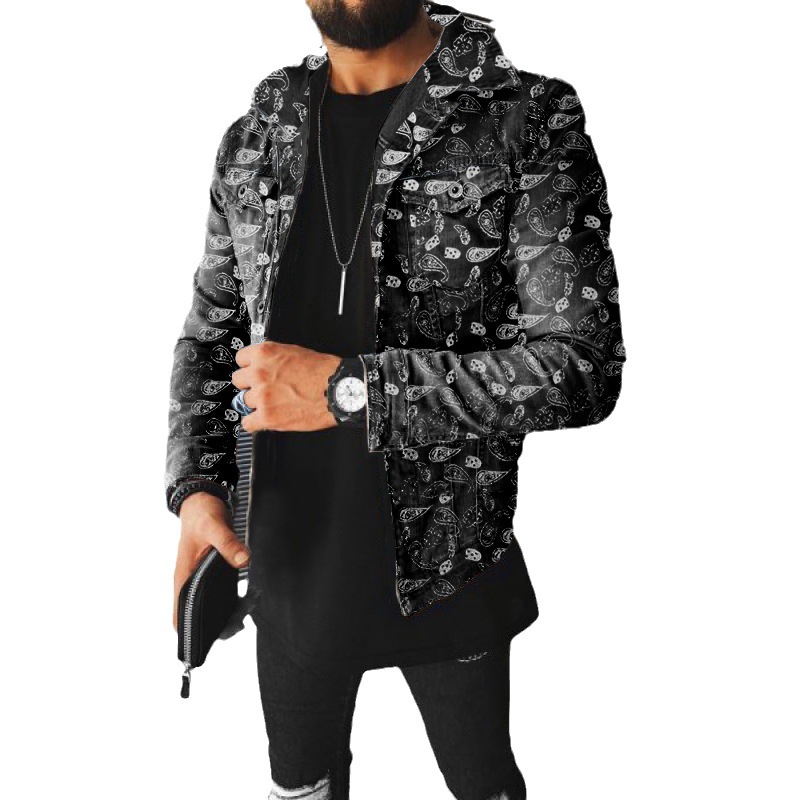 Giacca in denim slim fit da baseball invernale 2025, moda per ragazzi, top da uomo 2108_voghion.com