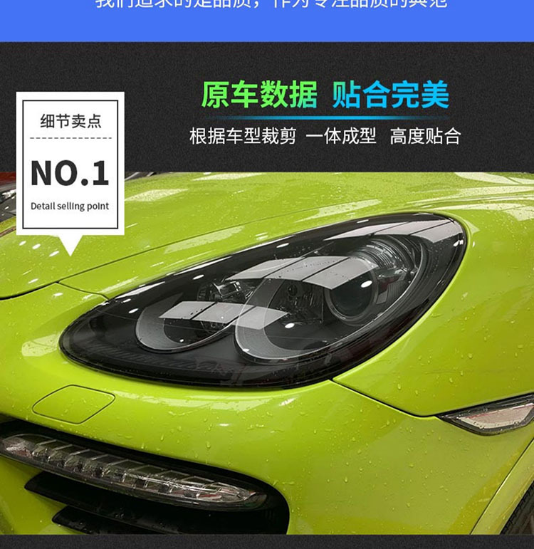 Car Tpu Blackened Lamp Film Headlight Transparent Automatic Repair Protective Film Anti-Scratch Tph Taillight Color Changing Film