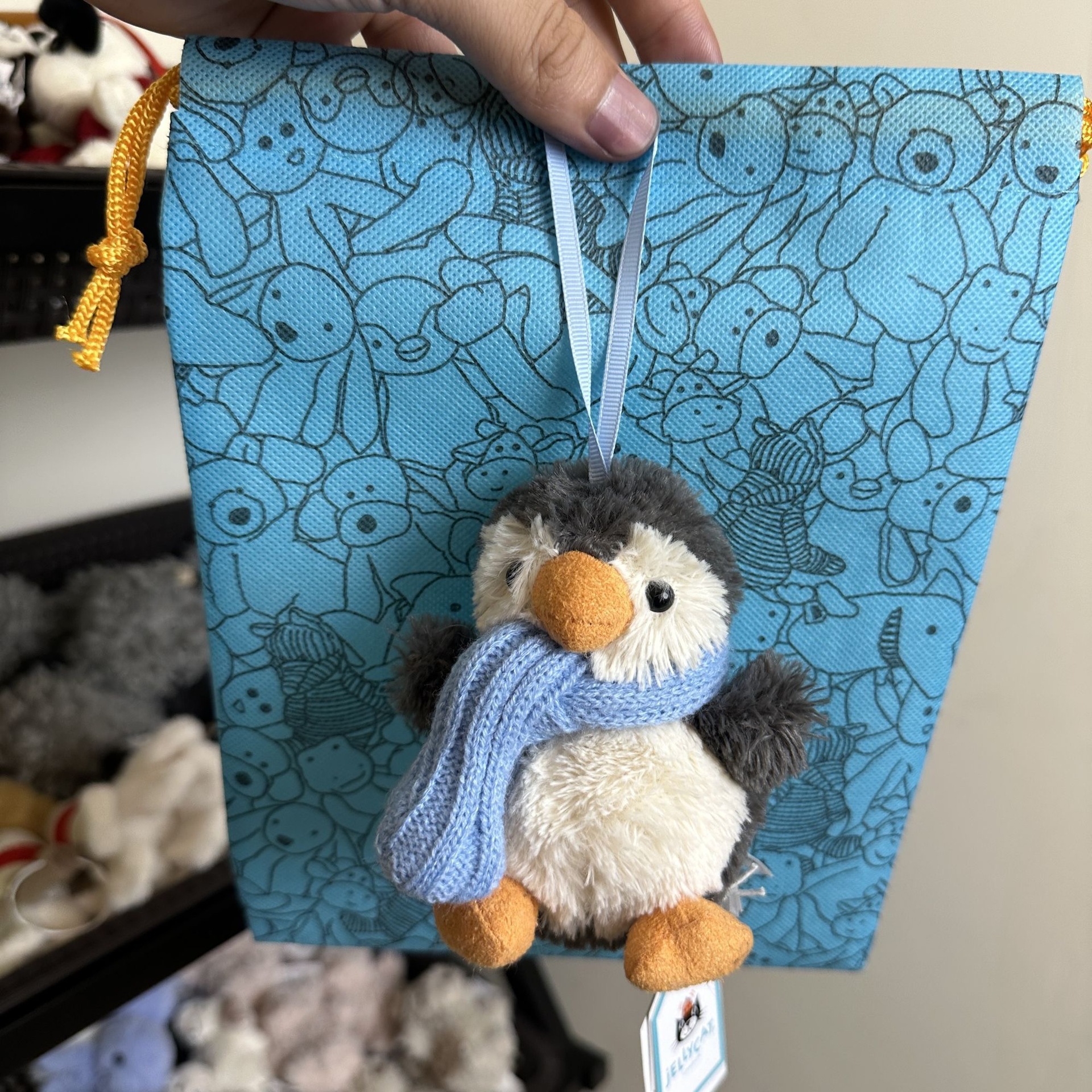 Scarf penguin charm