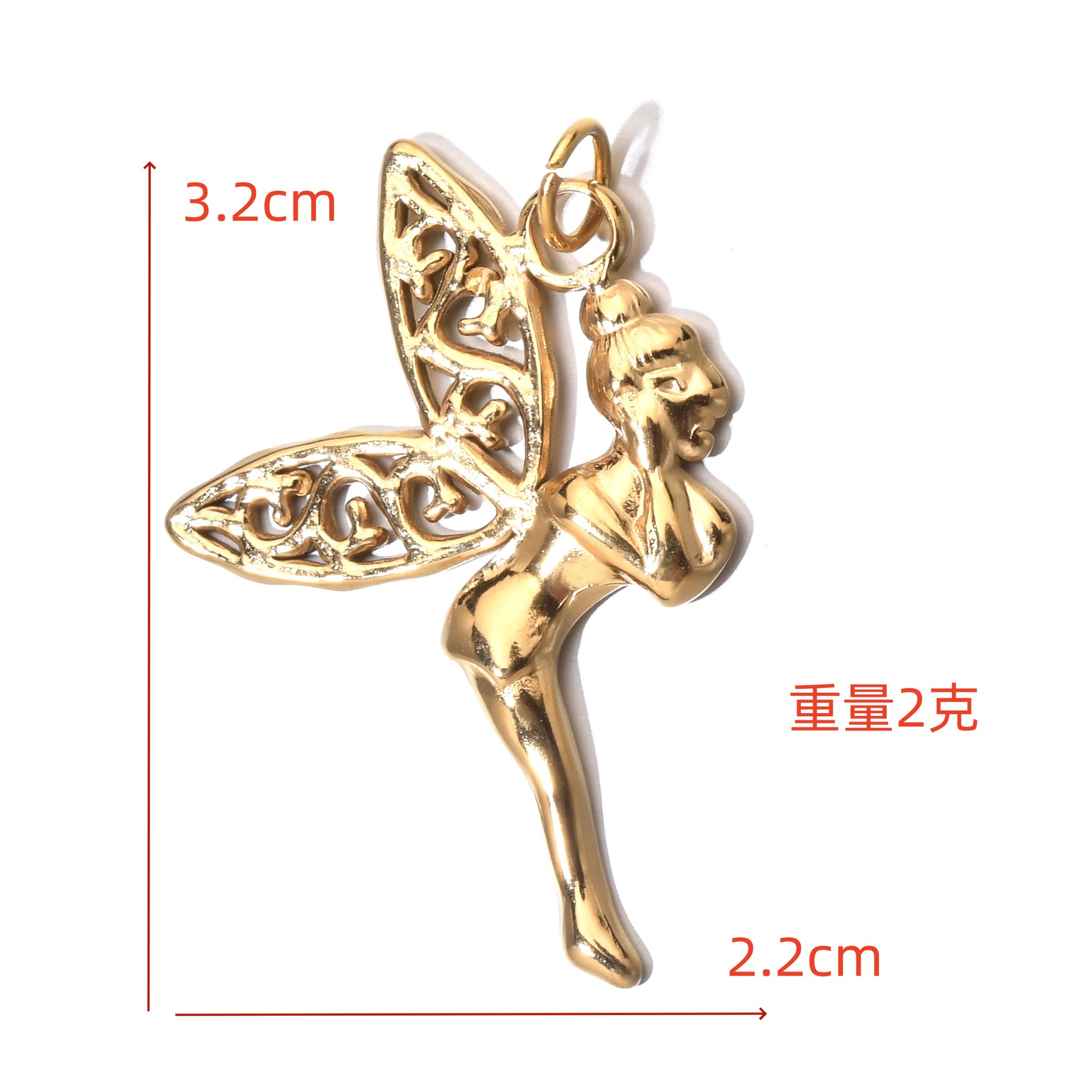 2g Weight None Bag Accessories Type Pendant Jewelry Making Type DIY Ornament Accessories Classification 1 Piece Quantity 304 Stainless Steel Material Sun, Heart Shape, Butterfly Pattern All Seasons Season Plating Design Retro Style 1 Piece 304 Stainless Steel Sun Heart Shape Butterfly Pendant 4