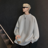 重磅秋冬男女纯色打底针织衫圆领套头半高领毛衣美式复古休闲上衣，男装针织衫/毛衣，星座614