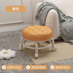 小さなスツール、家庭用ロースツール、滑車付き丸いスツール、子供用幼児用スツール、ベビーベッド付きスツール、怠け者用ユニバーサル車椅子、デフォルトアイテム