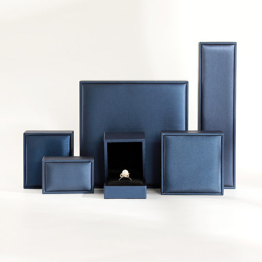pu leather brushed jewelry box pu jewelry storage box ring necklace ear stud box jewelry packaging box factory wholesale