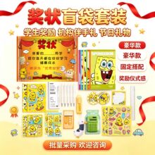 奖状文具套装笔记本中性笔套尺大礼包中小学生奖励开学毕业伴手礼