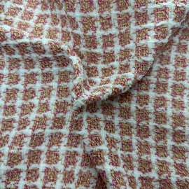 格子金丝小香风布料发饰手工diy箱包鞋帽衣服面料裁缝设计师面料