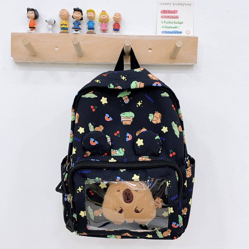 Mochila de moda para niños, nueva mochila casual con estampado de dibujos animados para niños y niñas, mochila de moda para bebés de gran capacidad