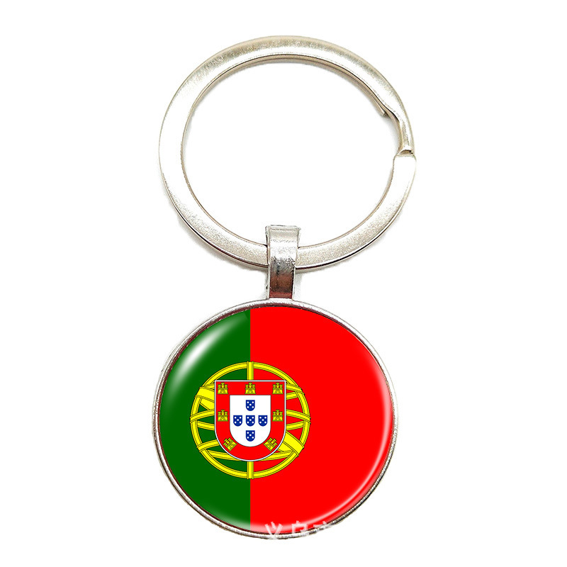 Copa del Mundo 2026 llaverera 48 banderas nacionales insignia colgante Estados Unidos, Canadá, México nuevos productos transfronterizos llaves de metal creativas