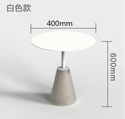 흰색(테이블 직경 400 높이 600)