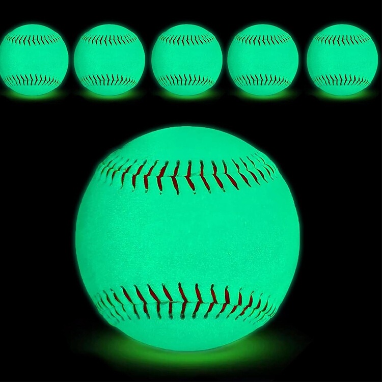 Glow-In-The-Dark Soft Baseball 9-Inch Pvc Luminous Baseball for Night Training with Rubber Core for Signature Gifts Glow-In-The-Dark Soft Baseball 9-Inch Pvc Luminous Baseball for Night Training with Rubber Core for Signature Gifts
