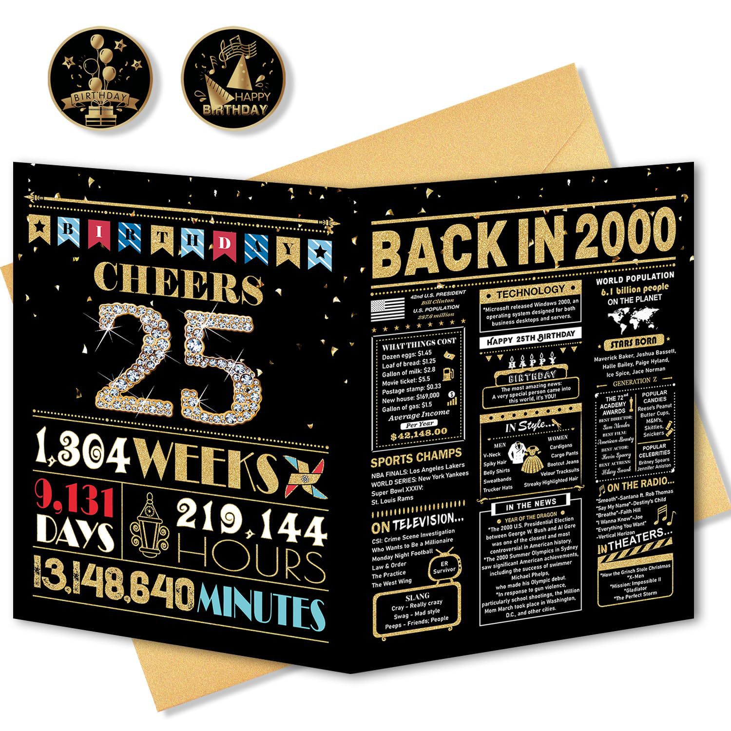 스티커가 없는 25 블랙 골드