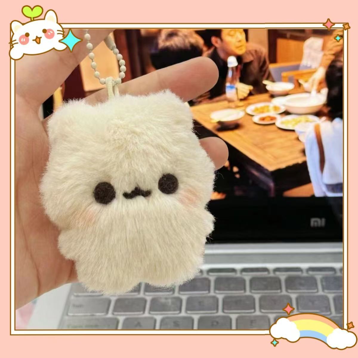 Chiquillo dulce frijoles osos colgantes regalo muñeca adorable niña bolsas escolares de peluche llaveros colgantes colgantes de estudiantes